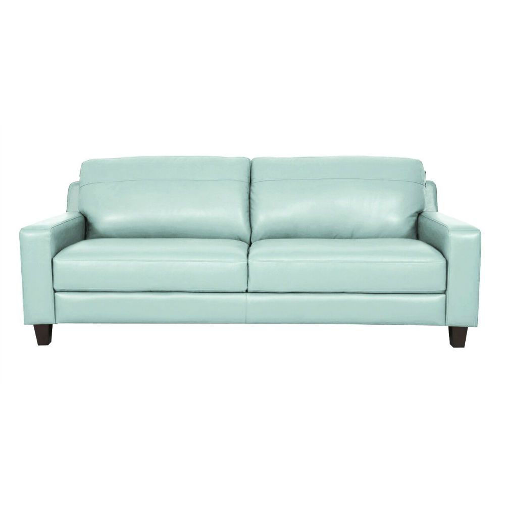 Aqua Leather Sofa By Futura American Home Furniture Store And