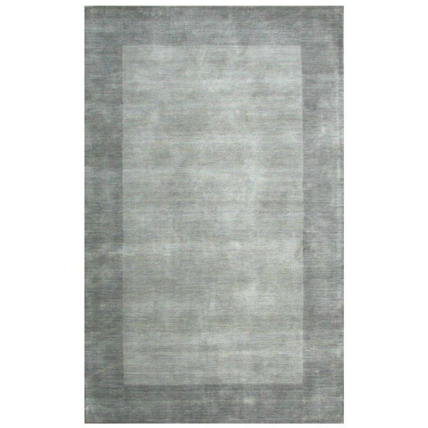 Picture of Silver Gray Hand-Tufted Transitional Wool Rug