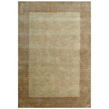 Sandy Tan Hand-Tufted Transitional Wool Rug