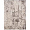 Charcoal and Off-White Machine Tufted Polypropylene Rug