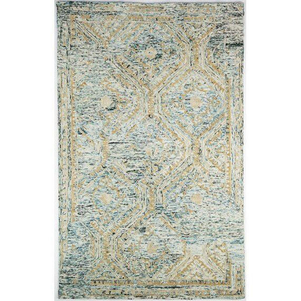 Picture of Blue, Gold and Off-White Hand Tufted Wool Rug