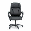 Executive Chair Leather - Black - Head On View