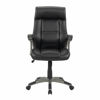 Senior Manager Chair Leather - Black - head On View