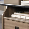 Graham Hill Desk - Salt Oak - Shown With Accessories Not Included - Shelves