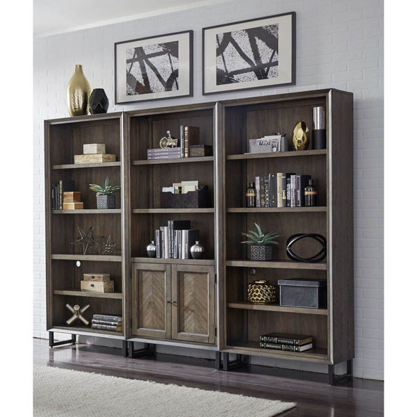 Soho Door Bookcase Fossil American Home Furniture and Mattress