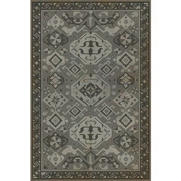 Picture of Williamsurg Poppy Seed Traditional - Vinyl Floorcloth
