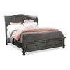 Austin Sleigh Storage Bed - Peppercorn