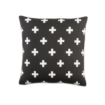 Inga Cross Pillow - Black