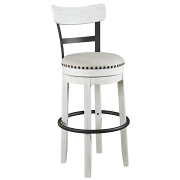 Valebeck 30" Stool - White