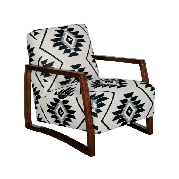 Mansfield Wood Accent Chair Onyx American Home Furniture and