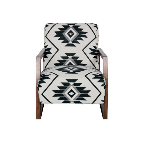Mansfield Wood Accent Chair Onyx American Home Furniture and