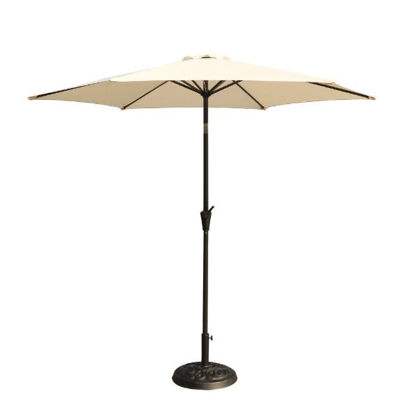 9' Umbrella Crème American Home Furniture and Mattress