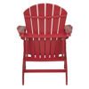Adirondack Chair - Red - Rear