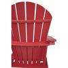 Adirondack Chair - Red - Detail Rear