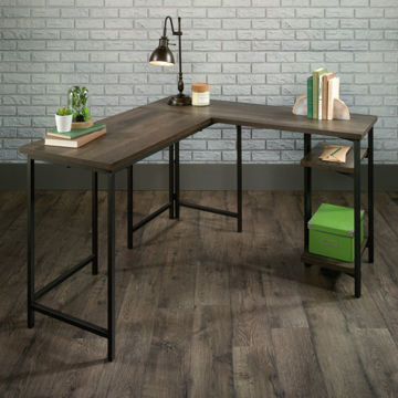 North Avenue L-Desk - Smoked Oak