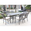 Paseo 7-Piece Outdoor Dining Set With Arm Chairs - Lifestyle