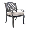 Picture of Silver Outdoor 5-Piece Dining Set With Four Arm Chairs