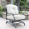 Silver Outdoor Motion Club Chair - Lifestyle