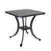 Silver Outdoor End Table