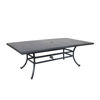 Silver Outdoor Rectangular Dining Table