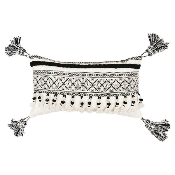 Picture of Southwestern Black and White Lumbar Pillow