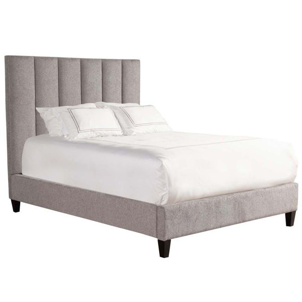 Avery Upholstered Bed Gray American Home Furniture Store and Mattress Center Albuquerque