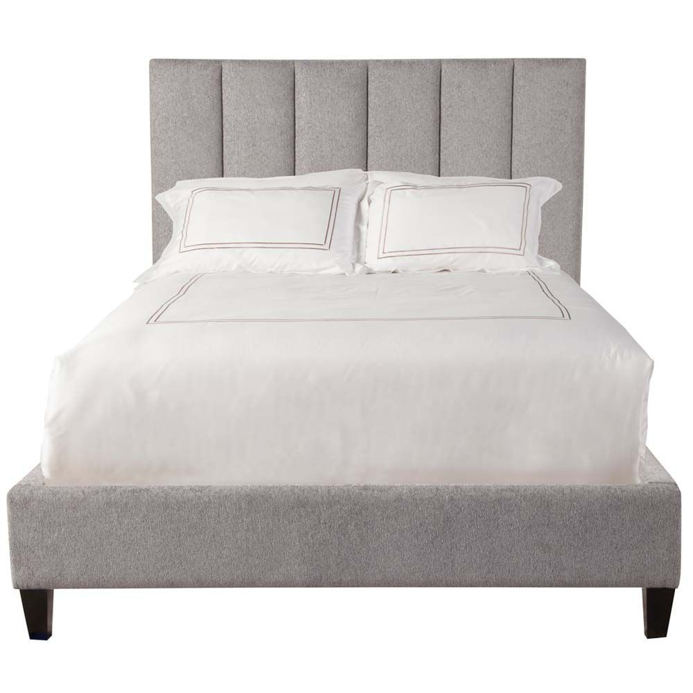 Avery Upholstered Bed Gray American Home Furniture Store and