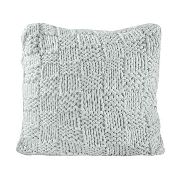 Picture of Chess Knit Euro Sham - Gray