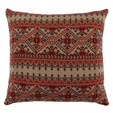 Picture of Fair Isle Knit Euro Sham - Brown