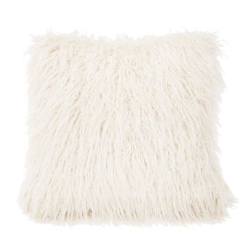Picture of Mongolian Faux Fur Cushion Cover - White