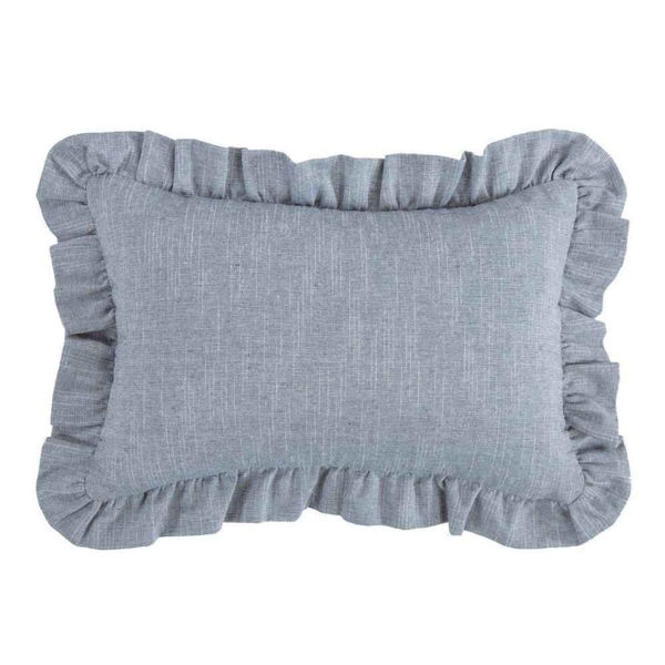Picture of Chambray Ruffled Pillow