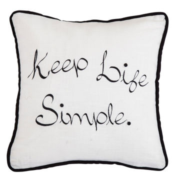 Picture of Blackberry Keep Life Simple Embroidery Pillow