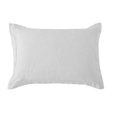 Picture of Hera Washed Linen Tailored Sham - Gray - King
