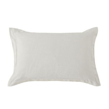 Picture of Hera Washed Linen Tailored Sham - Gray - Standard