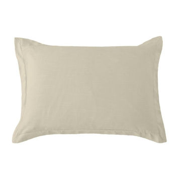 Picture of Hera Washed Linen Tailored Sham - Tan - Standard