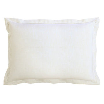 Picture of Charlotte White Linen Sham - 34