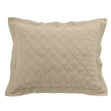 Picture of Diamond Linen Sham - Tan