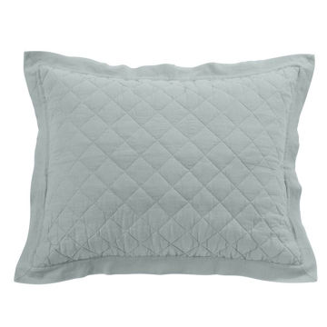 Picture of Diamond Linen Sham - Seaglass