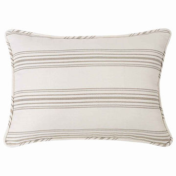 Picture of Prescott Stripe Pillow Sham Pair - Taupe - King
