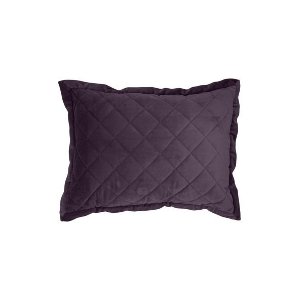 Picture of Velvet Diamond Quilted Boudoir Pillow - Amethyst