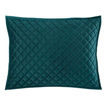 Picture of Velvet Diamond Quilted Sham - Pair - Teal - King