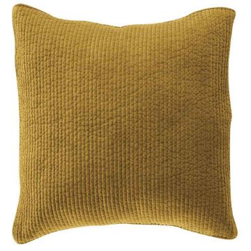 Picture of Stonewashed Cotton Quilted Velvet Euro Sham - Tuscany