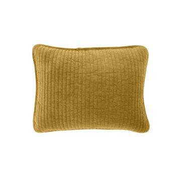 Picture of Stonewashed Cotton Velvet Boudoir Pillow - Tuscan