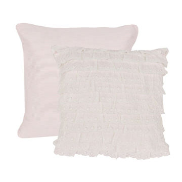Picture of Pink Paisley Eyelet Pillow