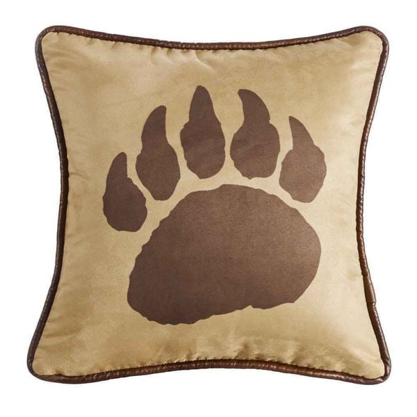 Picture of Faux Suede Bear Claw Pillow