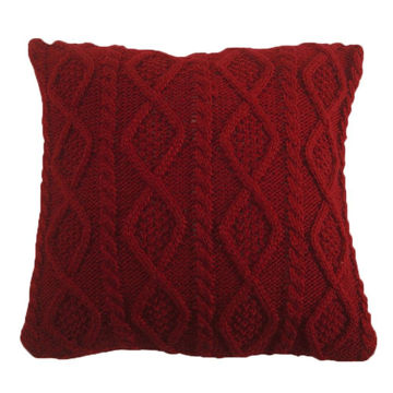 Picture of Cable Knit Pillow - Red