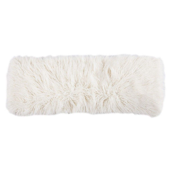 Picture of Mangolian Faux Fur Pillow - White