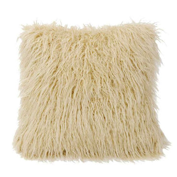 Picture of Mongolian Faux Fur Pillow - Cream