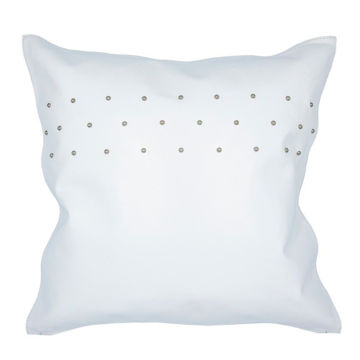 Picture of Genuine Leather Contemporary Studded Pillow