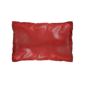 Picture of Genuine Leather Red Leather Pillow